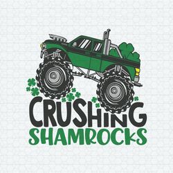 Crushing Shamrocks Monster Truck St Patrick's Day SVG