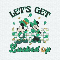 Mickey Minnie Let's Get Lucked Up PNG