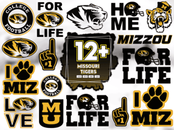 12 Files Missouri Tigers Football Svg Bundle, Missouri Tigers Logo Svg, Mizzou Svg