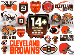 14 Files Cleveland Browns Football Svg Bundle, Browns Clipart, Cleveland Browns Girl