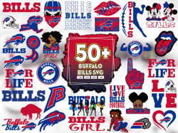 50 Files Buffalo Bills Svg, Bills Svg File For Cricut, Bills Nfl Team Logo Svg File