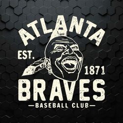 Atlanta Braves Baseball Club Est 1871 SVG