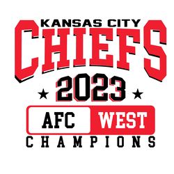 2023 AFC Champions Kansas City Chiefs SVG