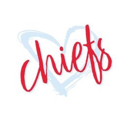 Kansas City Chiefs Heart-Themed SVG Design