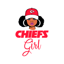 Kansas City Chiefs Power Black Woman SVG Design