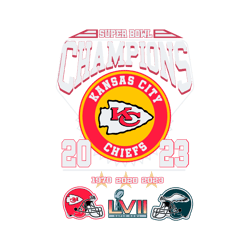 Kansas City Chiefs Super Bowl Champions 2023 SVG