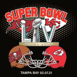 Super Bowl 2021 Tampa Bay Buccaneers Kansas City Chiefs SVG