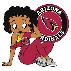 Arizona Cardinals Betty Boop SVG