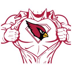 Arizona Cardinals Superman SVG