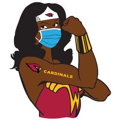 Arizona Cardinals Wonder Woman SVG