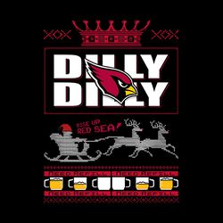 Bud Light Dilly Dilly Arizona Cardinals Ugly Christmas SVG