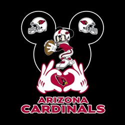 I Love The Cardinals Mickey Mouse Arizona Cardinals SVG