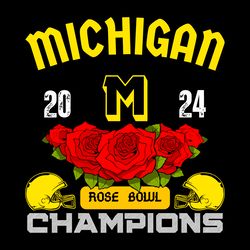 Michigan 2024 Rose Bowl Champions SVG Digital Download Untitled