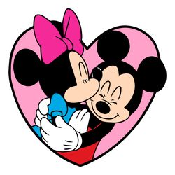 Mickey And Minnie Valentines Day Clipart Valentines Day SVG Cut Files For Cricut Silhouette