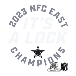 Cowboys Its A Lock 2023 Nfc East Champions SVG