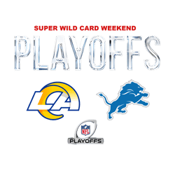 Rams Vs Lions 2023 Super Wild Card Playoffs PNG