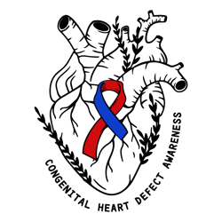 Congenital Heart Defect Awareness SVG