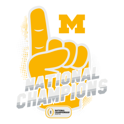 Michigan College Football National Champions SVG