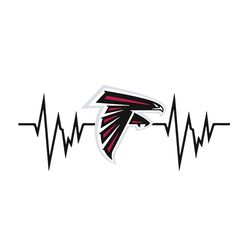 Atlanta Falcons Heartbeat Logo SVG