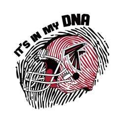 It's In My Dna Atlanta Falcons SVG, Atlanta Falcons DNA Fingerprint Football SVG