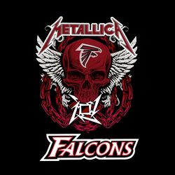 Metallica Skull Falcons SVG