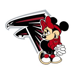 Minnie Loves The Atlanta Falcons SVG