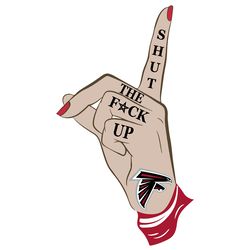 NFL Atlanta Falcons Lips Shut The Fuck Up SVG