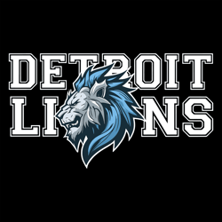 Stylized Detroit Lions Team SVG Design