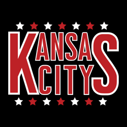 Kansas City Starry Red & White Logo SVG Design