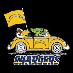 Baby Yoda Car Fans Los Angeles Chargers Nfl Football SVG