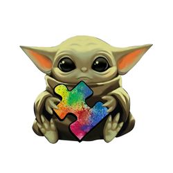 Baby Yoda Puzzle - Star Wars And Baby Yoda Lovers For Autism PNG