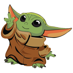Cute Baby Yoda Star Wars Funny Basic Yoda SVG