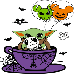 Halloween Baby Yoda Skeleton Baby Boo Pumpkin SVG