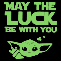 May The Luck Be With You Baby Yoda SVG