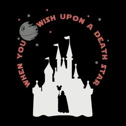 When You Wish Upon A Death Stars - Lovers Star Wars Movie Disney Mickey Balloon