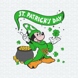 Mickey Mouse Witch St Patrick's Day SVG