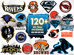 120 Files NFL Team Svg Bundle, Sport Svg, Football Svg