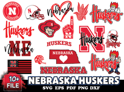 19 Files Nebraska Cornhuskers Svg Bundle, Nebraska Huskers Logo Svg