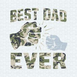 Retro Best Dad Ever Military Dad SVG