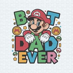 Best Dad Ever Mario Dad SVG