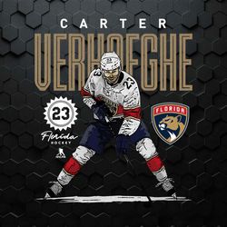 Carter Verhaeghe Florida Panthers hockey card PNG