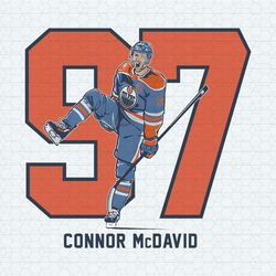 Connor McDavid Edmonton Oilers 97 Hockey PNG