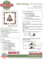 "Joyful Holidays: Charming Christmas Shortcut Quilt Pattern - PDF Download"