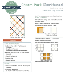 Charm Pack Shortbread Shortcut Quilt Pattern PDF