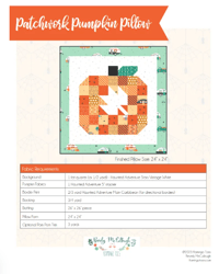 Harvest Haven: Patchwork Pumpkin Pillow Sewing Pattern - PDF Exclusive