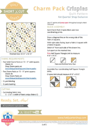 Charm Pack Crispies: Effortless Shortcut Quilt Pattern - PDF Exclusive