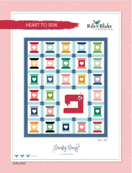 "Heartfelt Stitches: Heart to Sew Quilt Pattern - PDF Exclusive"