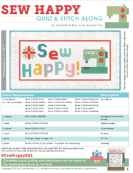 "Sew Happy Bliss: Quilt Along FREE PDF Pattern - Craftful Joy"