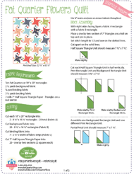 "Blossom Breeze: Flowers Shortcut Quilt Pattern - Free PDF Petal Play"