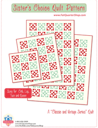"Sister's Choice Classic & Vintage Quilt Pattern - PDF Timeless Elegance"